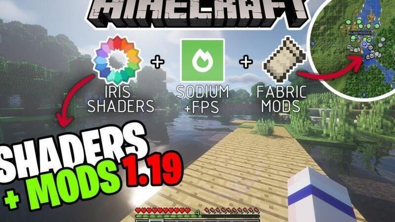 CÓMO INSTALAR MODS y SHADERS en MINECRAFT 1.19 (a la vez)| Iris & Sodium+ Fabric | JourneyMap| 2023