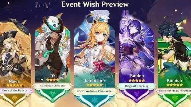 Genshin Impact Versión 5.6 Banners